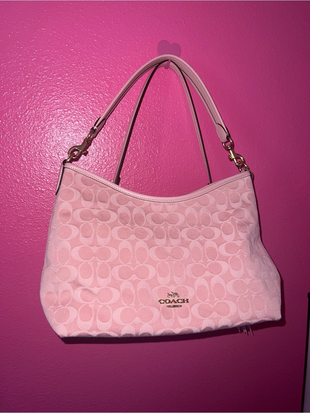 Coach Pink Denim Laurel